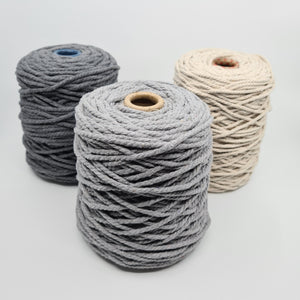 Macrame Cotton Rope - Light Grey