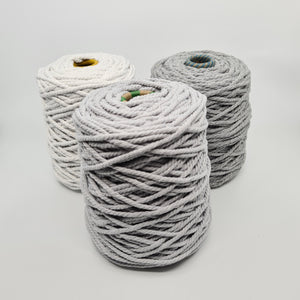 Macrame Cotton Rope - Soft Grey